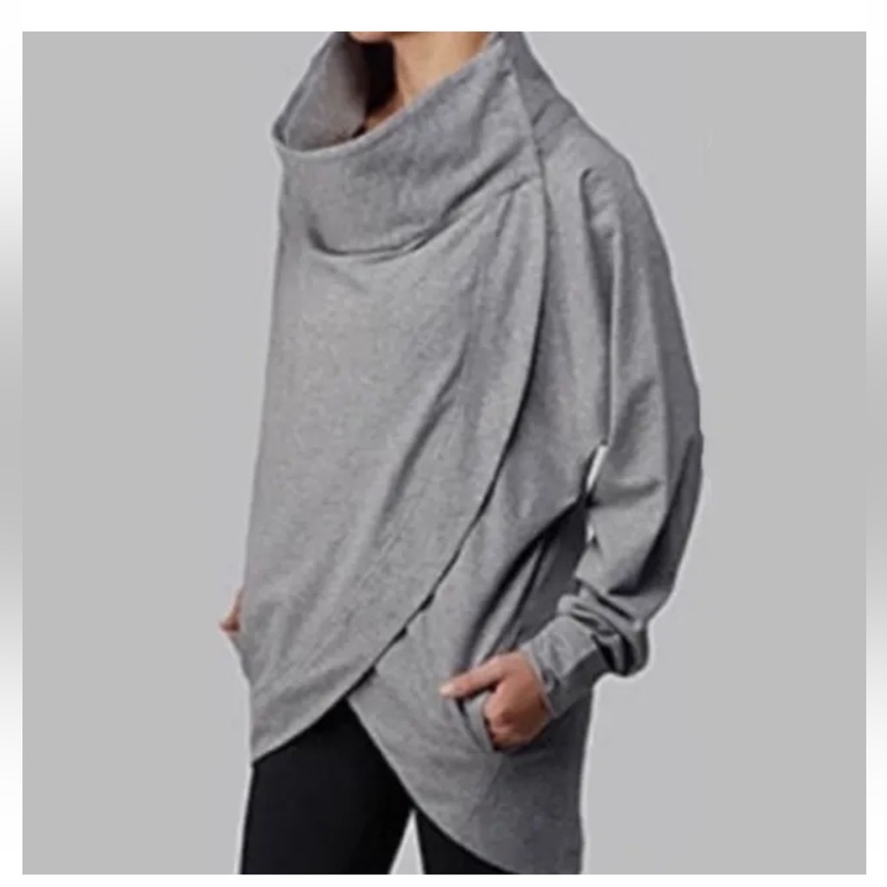 SOLD OUT Lululemon Cocoon Wrap Sweatshirt Jacket Gray size 10 Rare